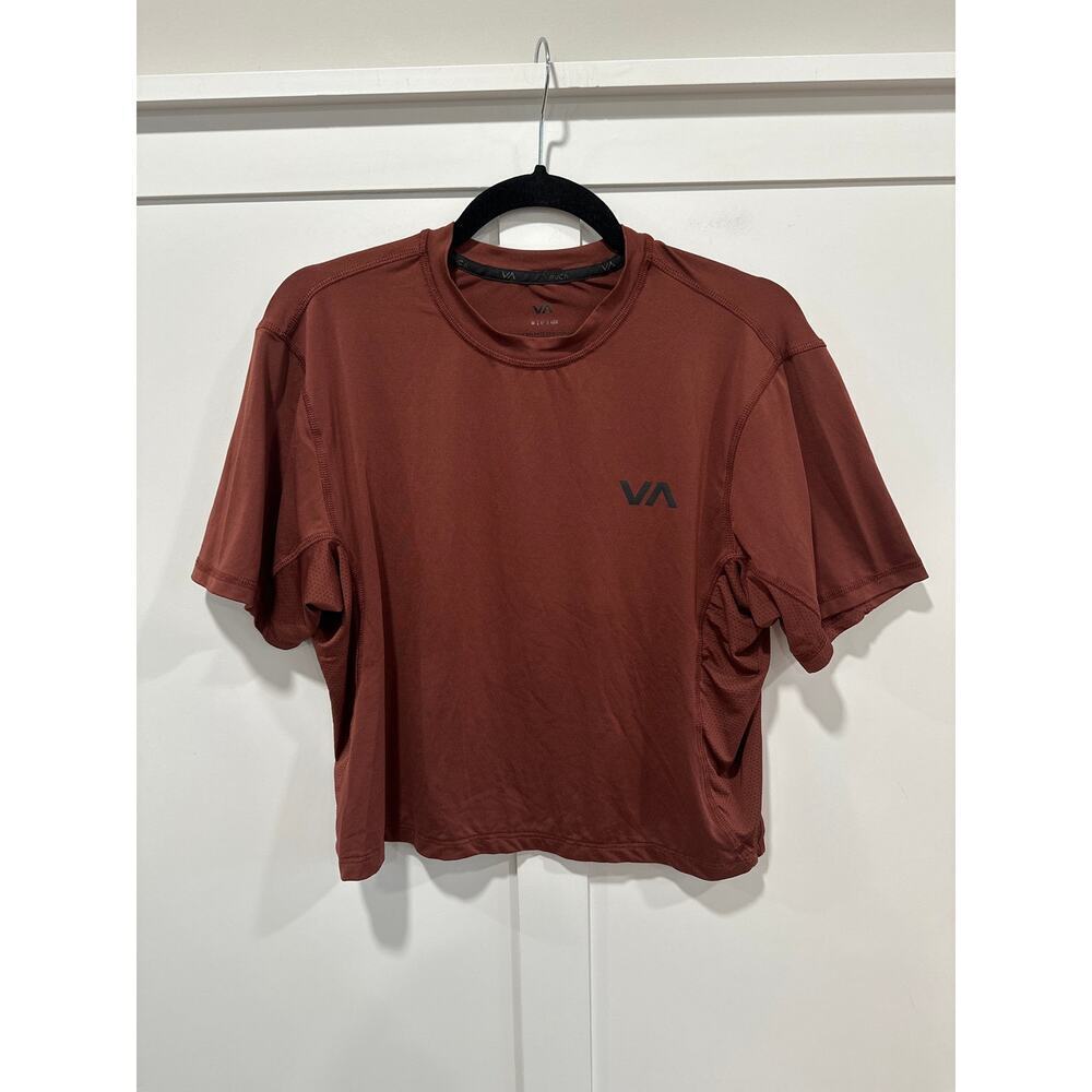 RVCA Sport Short Sleeve Tee Boxy Crop Fit Size S